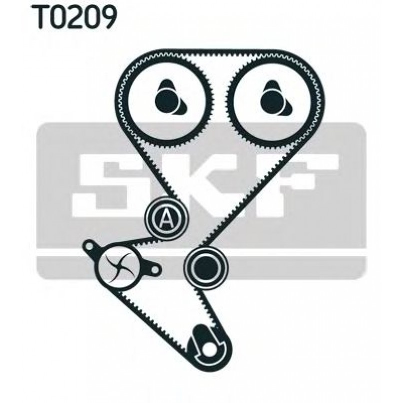 VKMC 03258 SKF Комплект ГРМ (ремінь + ролик + водяний насос)